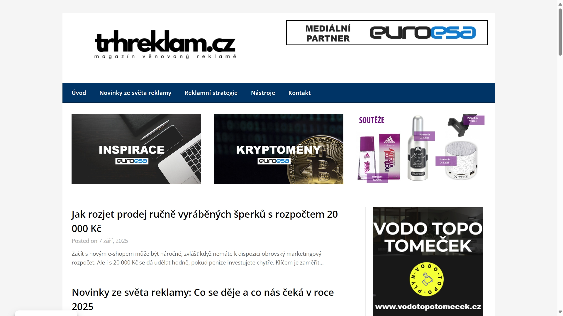 Ukázka webové stránky